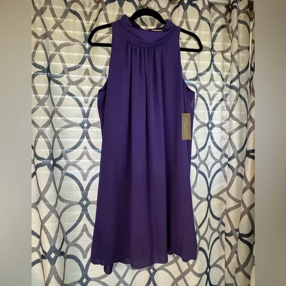 NWT New York & Company Purple Halter
Dress - Picture 3 of 9